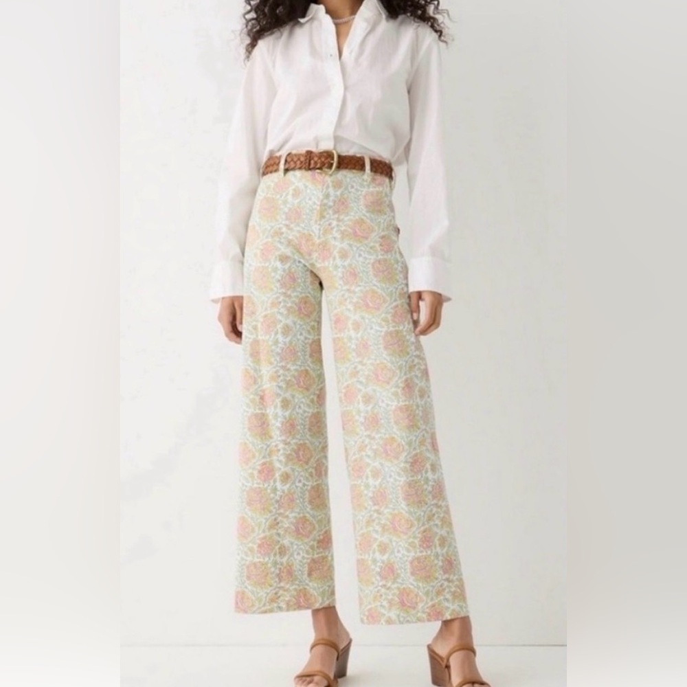 SZ Blockprints x J.Crew Disco Pants – Medium - Light Pink Floral $268 - Picture 7 of 7